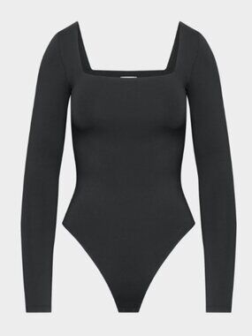 Aritzia Original Contour Squareneck Bodysuit - XS - Black